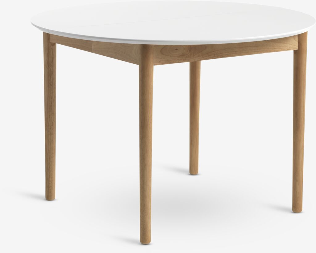 MARSTRAND Table à manger MARSTRAND Ø110/L200 blanc/nature