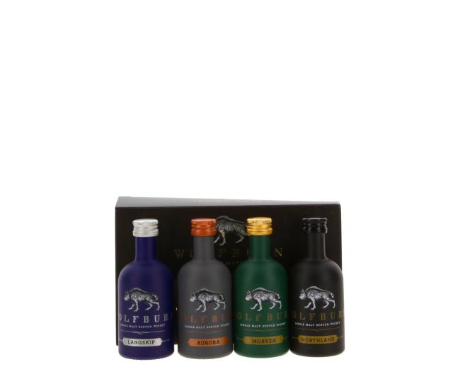 Miniatursortiment Wolfburn 0,2 l·49 % vol