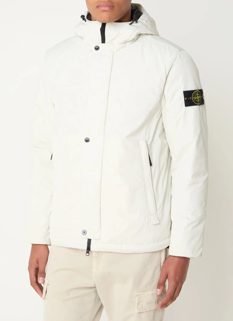 Stone Island 43426 μονωμένο μπουφάν με κουκούλα και πλαϊνές τσέπες