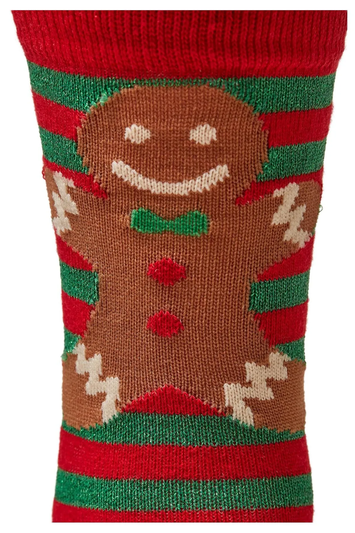 Urban Classics  Accessoires Weihnachts-Lebkuchen-Lurexsocken 3er-Pack