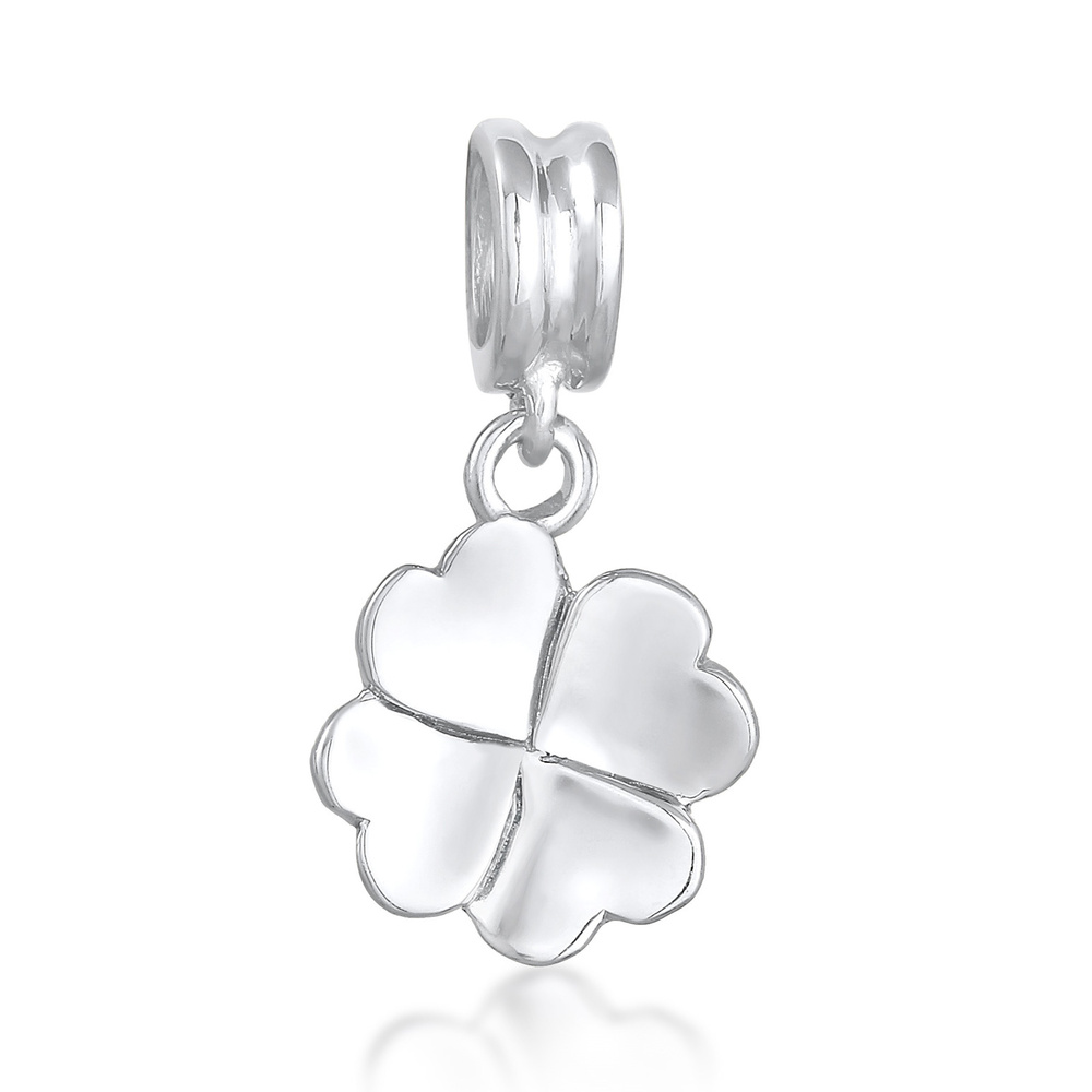 Nenalina Nenalina Amulette Charm pendentif femme trèfle à quatre feuilles en argent 925 st Pendentif