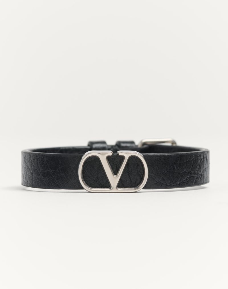 VLogo Signature Granat Kalveskindsarmbånd