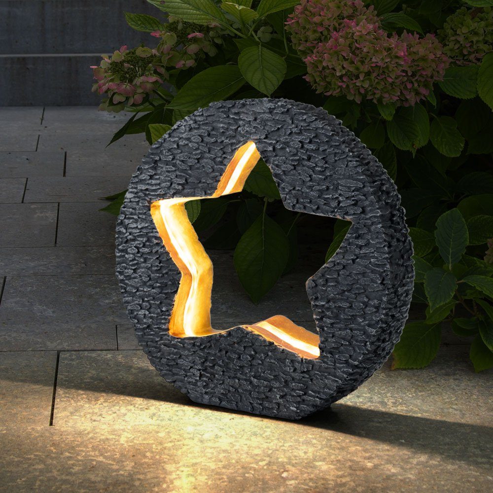 etc-shop Gartenleuchte, LED-Leuchtmittel fest verbaut, Warmweiß, Solarleuchte Gartendeko für Außen Tischdeko Solarleuchte goldfarben