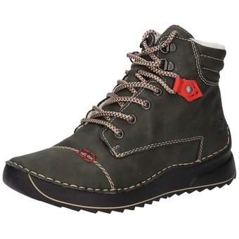 Rieker Schnürstiefelette in grün