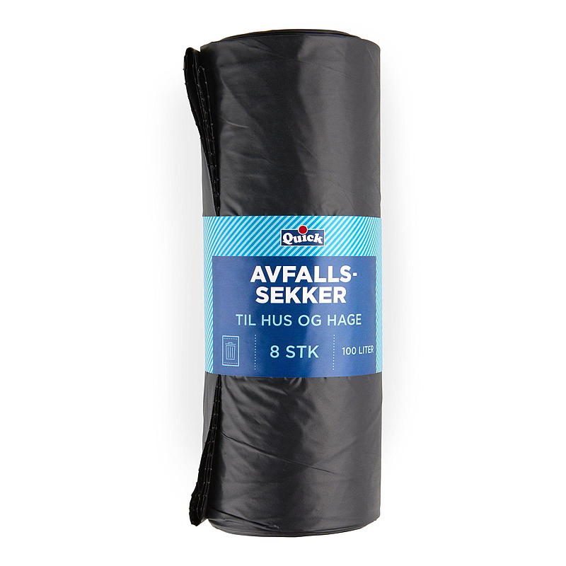 Quick Avfallssekk 8-pk 70x100 cm