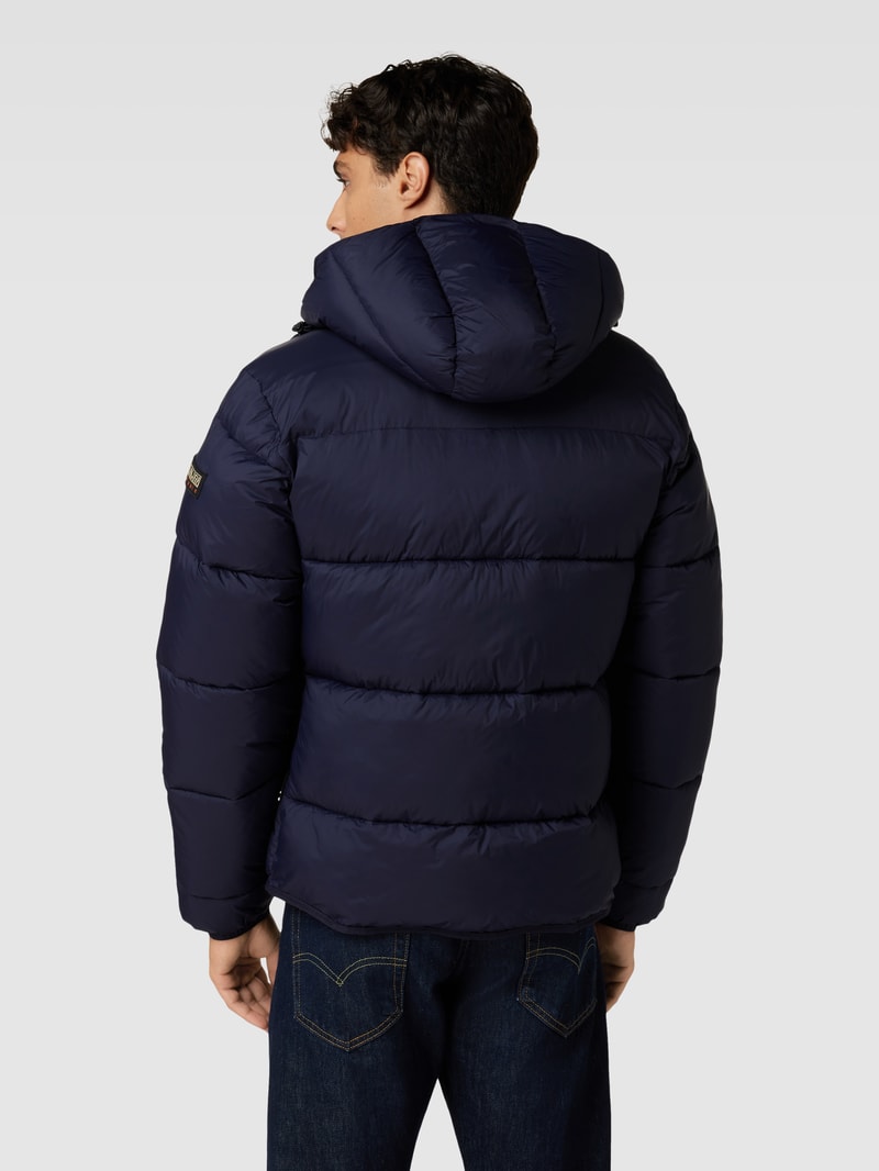 Steppjacke mit Kapuze Modell 'A-SUOMI' in marineblau