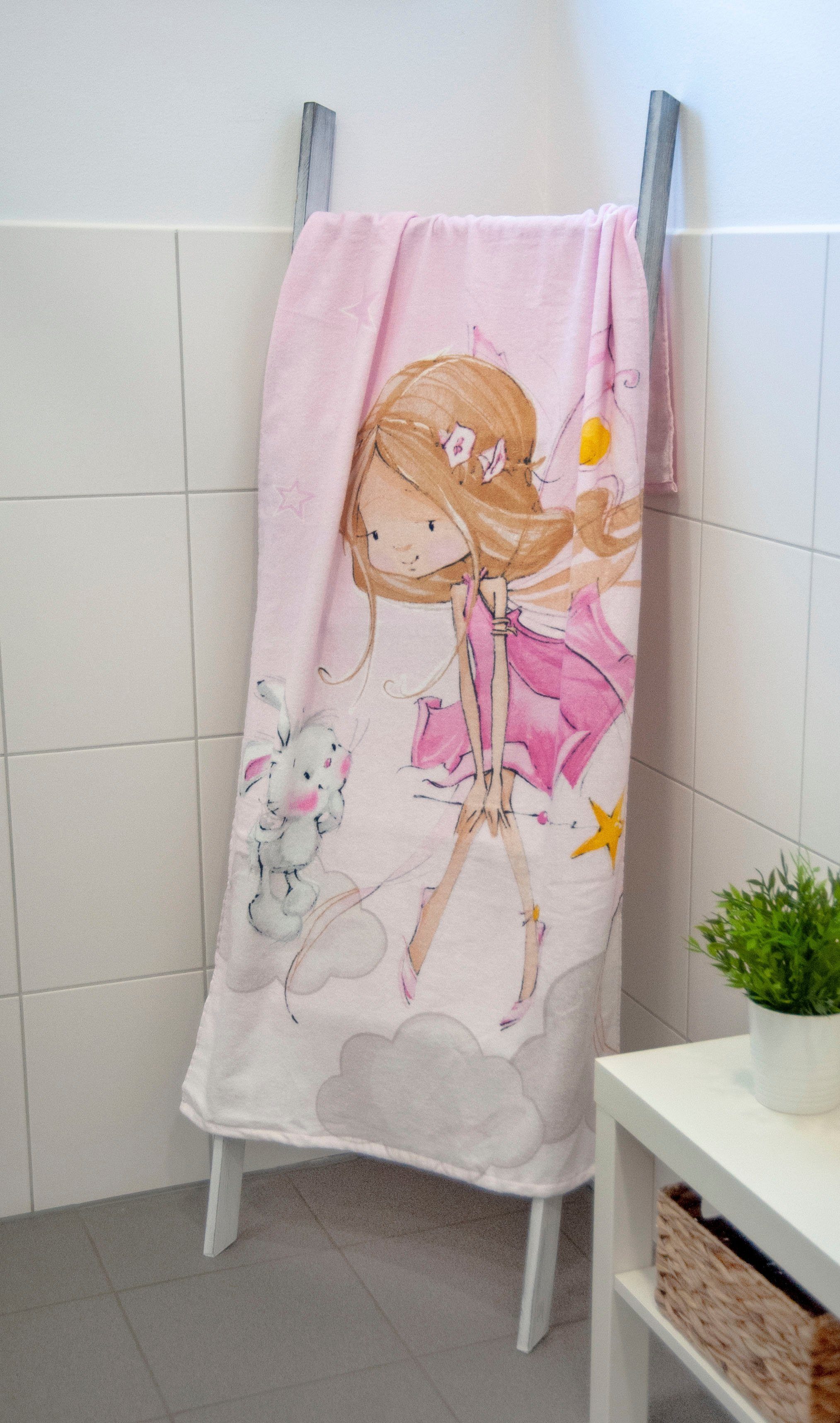 Herding Young Collection Badetuch Little Fairy, Velours (1-St), hochfarbig bedruckt