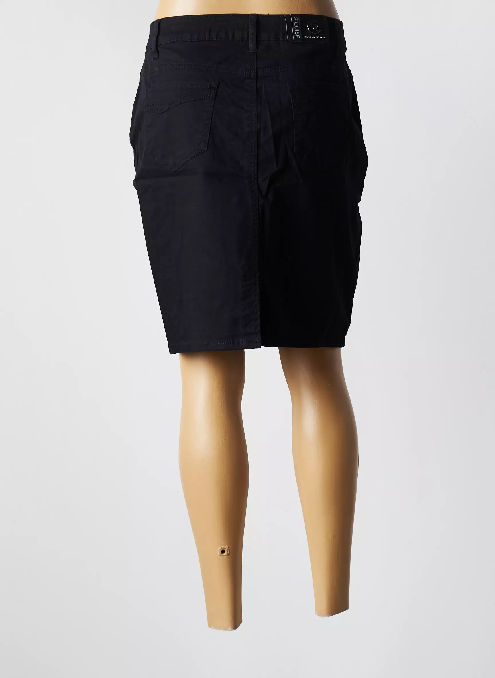 S Quise Jupes Mi Longues Femme couleur noir