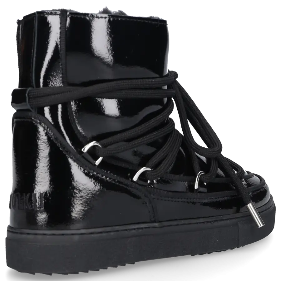 INUIKII - Snowboots NAPLACK Nappaleder Lackleder - schwarz