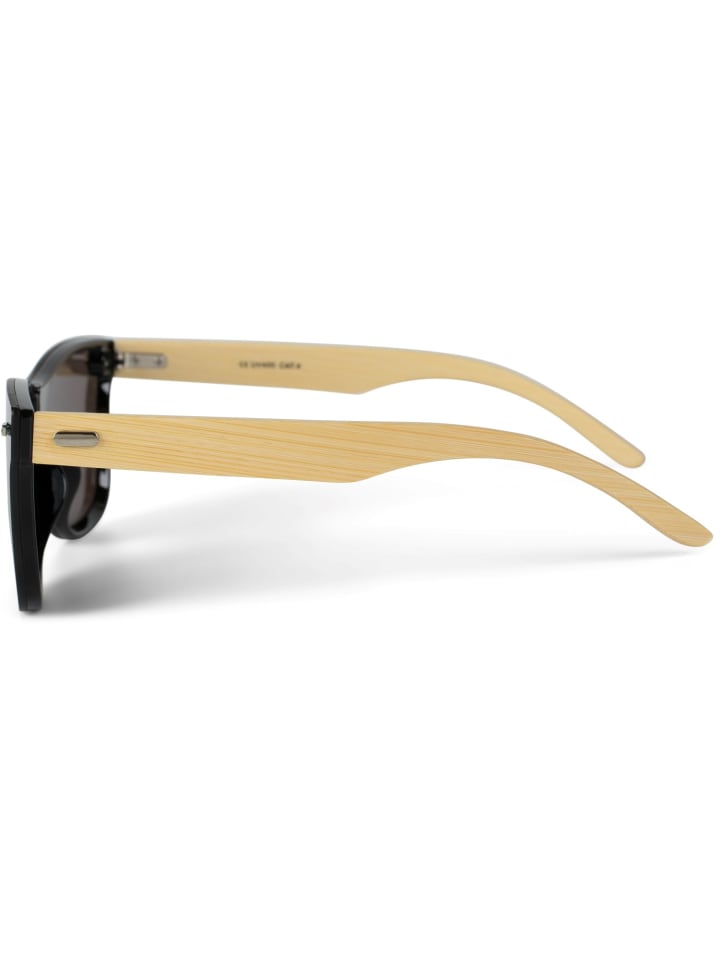 styleBREAKER Nerd Sonnenbrille in Hellbraun / Grün-Blau verspiegelt günstig kaufen onesize