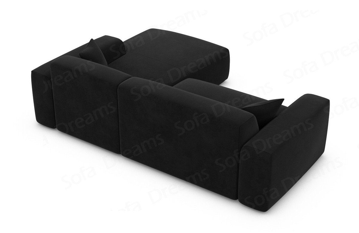 Sofa Dreams Ecksofa Design Samt Stoff Sofa Mallorca L Form kurz Modern Stoffsofa, Loungesofa, Ausrichtung frei wählbar