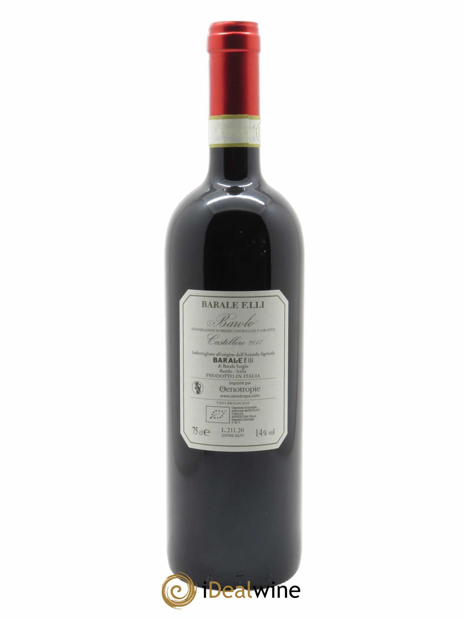 Barolo DOCG Barale Fratelli Castellero  2017 - Lot de 1 Bouteille
