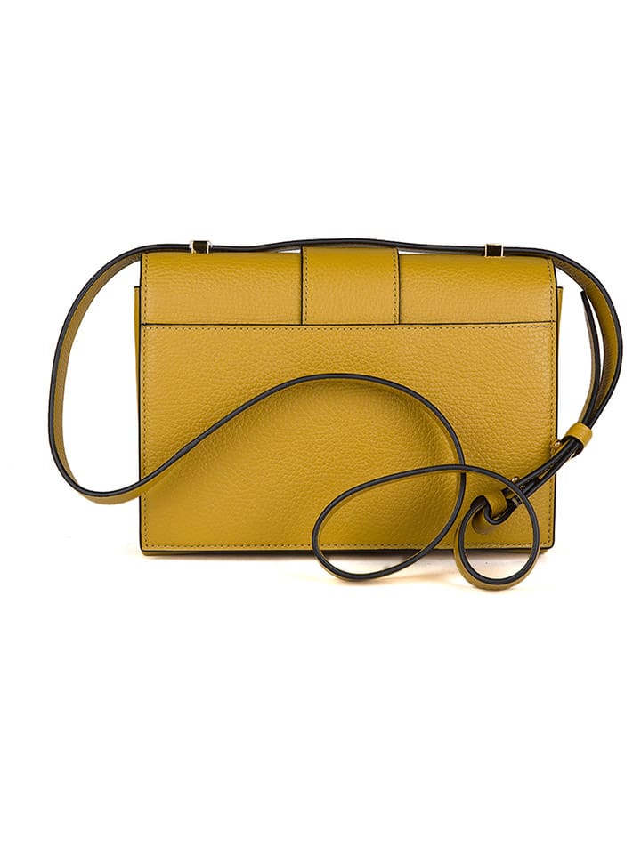COCCINELLE Leder-Umhängetasche in Senf - (B)23 x (H)17 x (T)7 cm günstig kaufen onesize