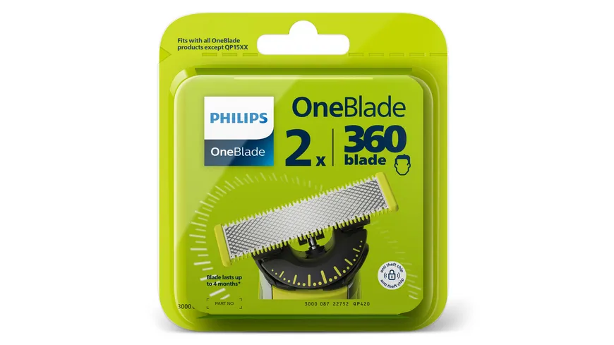 PHILIPS OneBlade Ersatzklinge 360 QP420/50