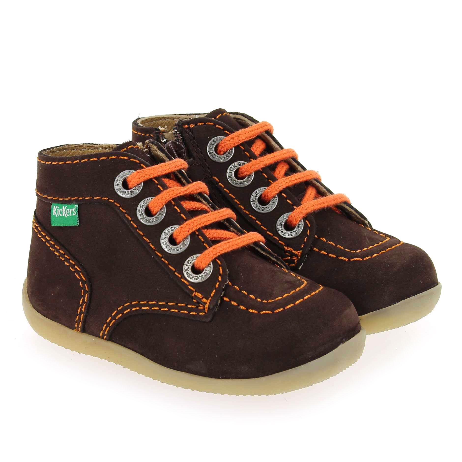 Kickers  BONZIP-2 - Marron Orange