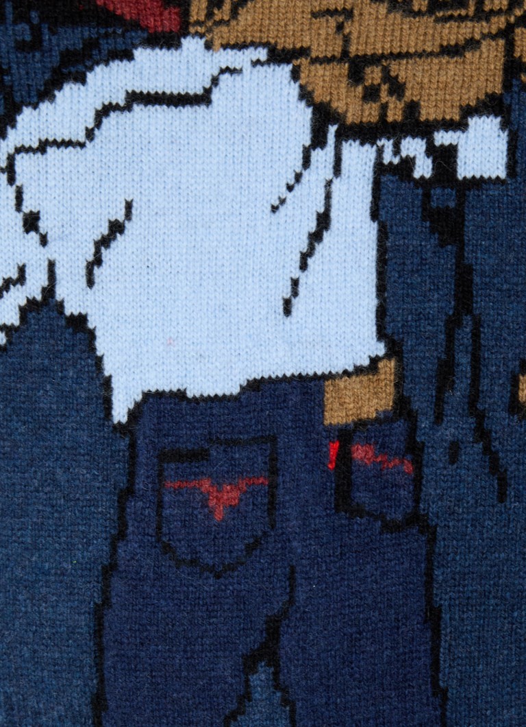 Levi's Saddleman fine-knit pullover in wool blend