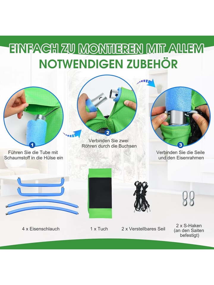 COSTWAY Nestschaukel in Grün günstig kaufen 80x150cm