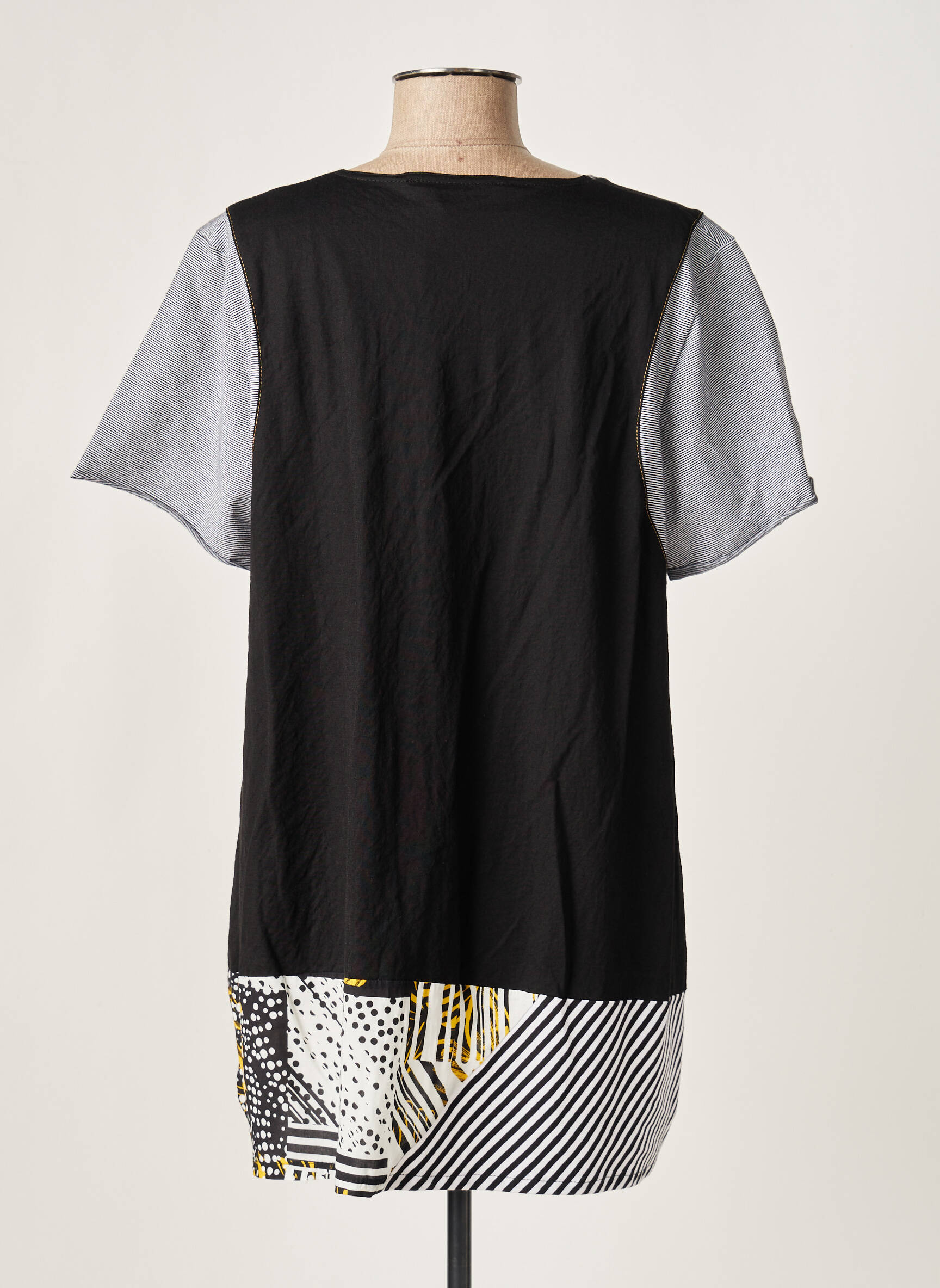 Franck Anna Tuniquemanchecourte Femme couleur noir