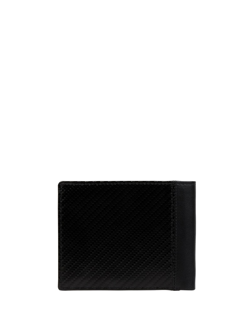 Portemonnaie aus Leder Modell 'Comet' - RFID-blocking in schwarz