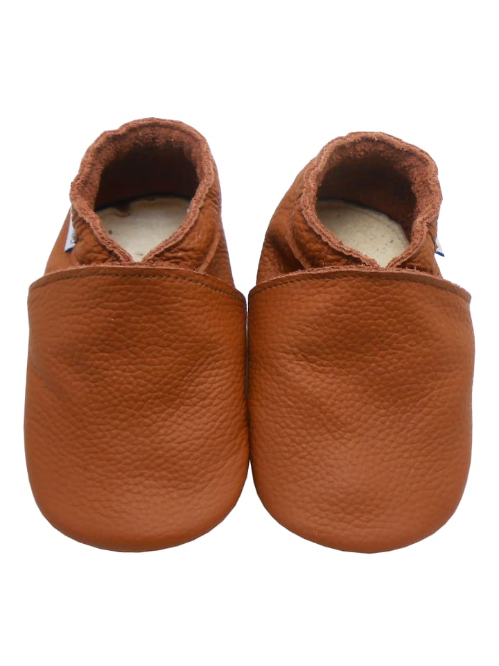 Yalion Baby Leder-Krabbelschuhein Braun günstig kaufen 22/23