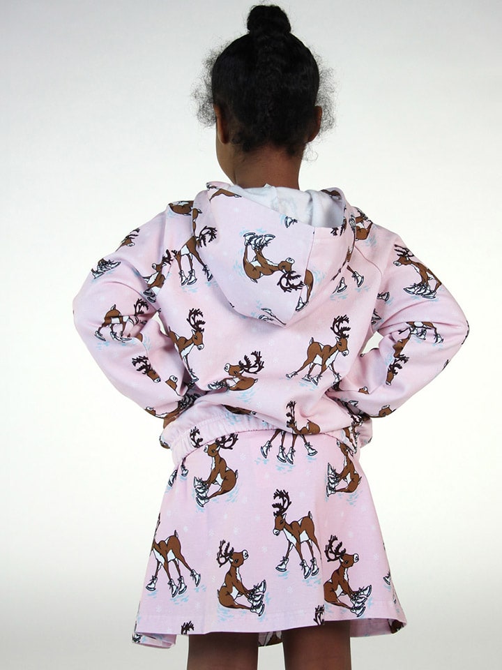 Småfolk Sweatjacke in Rosa/ Braun günstig kaufen
