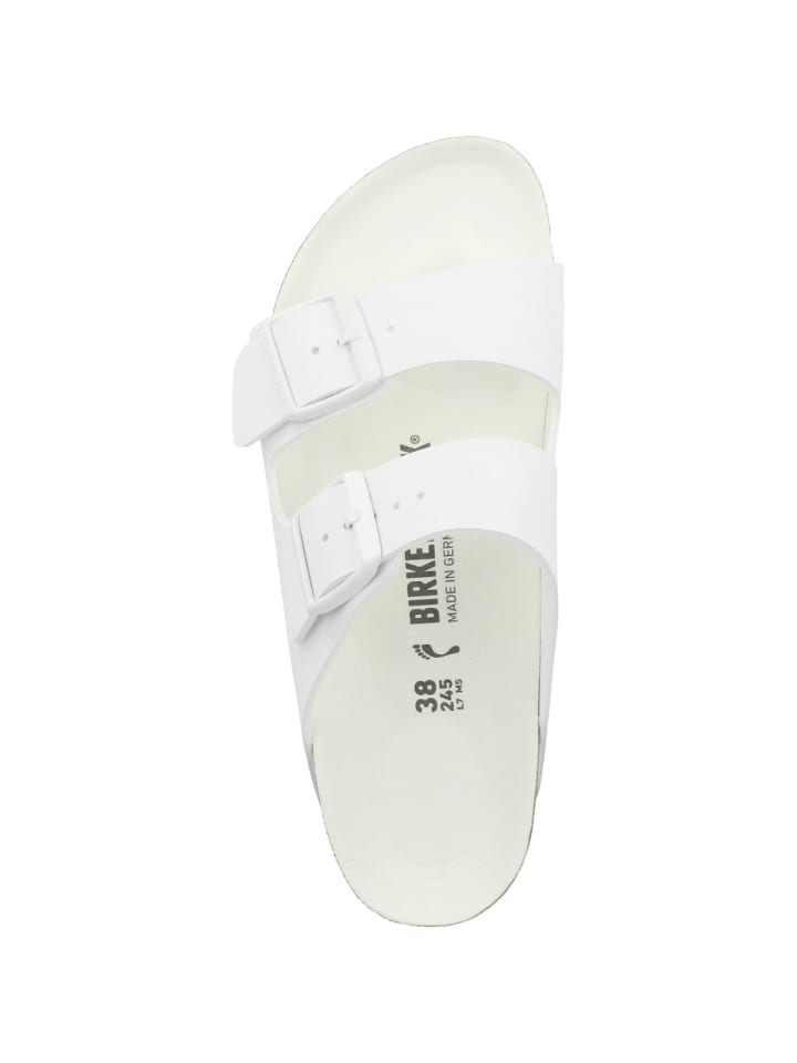 Birkenstock Sandale Arizona Birko-Flor schmal in weiss günstig kaufen