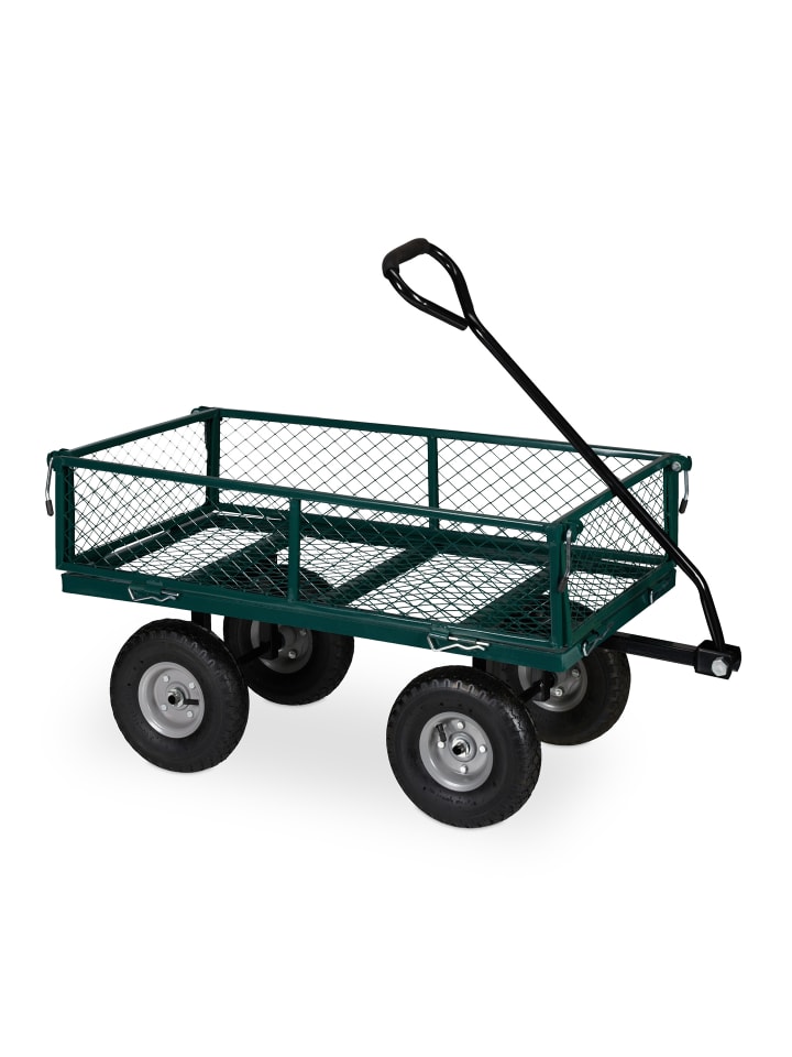 relaxdays Handwagen in Grün günstig kaufen onesize