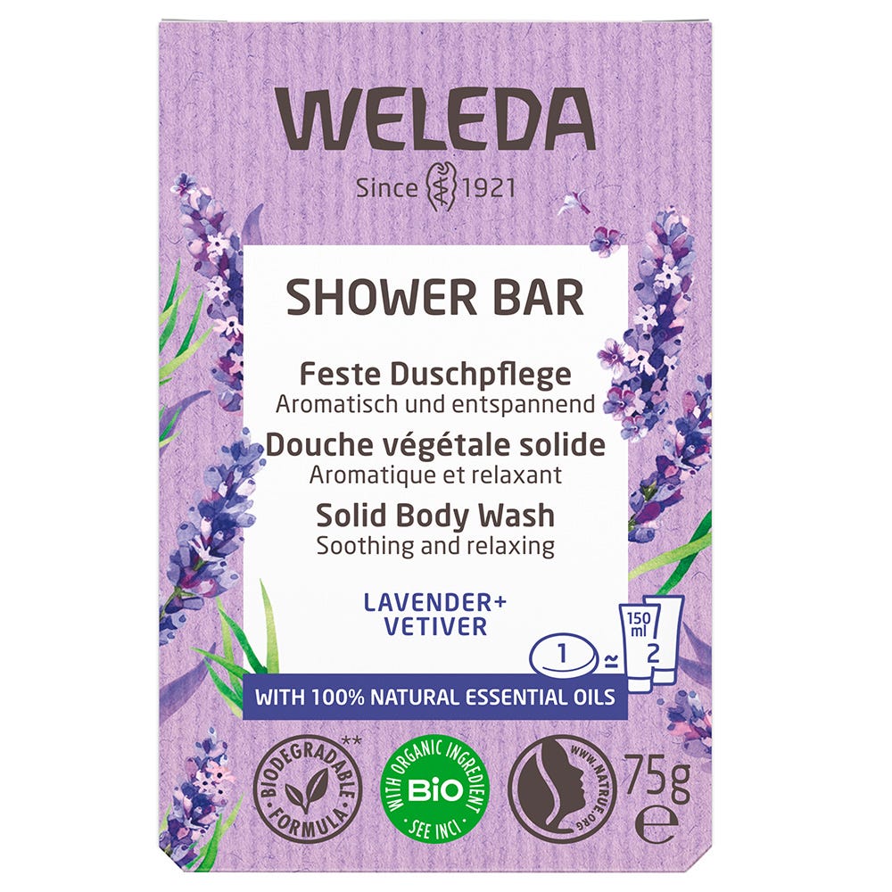 Weleda Shower Bar feste Dusche Lavender + Vetiver 75 g