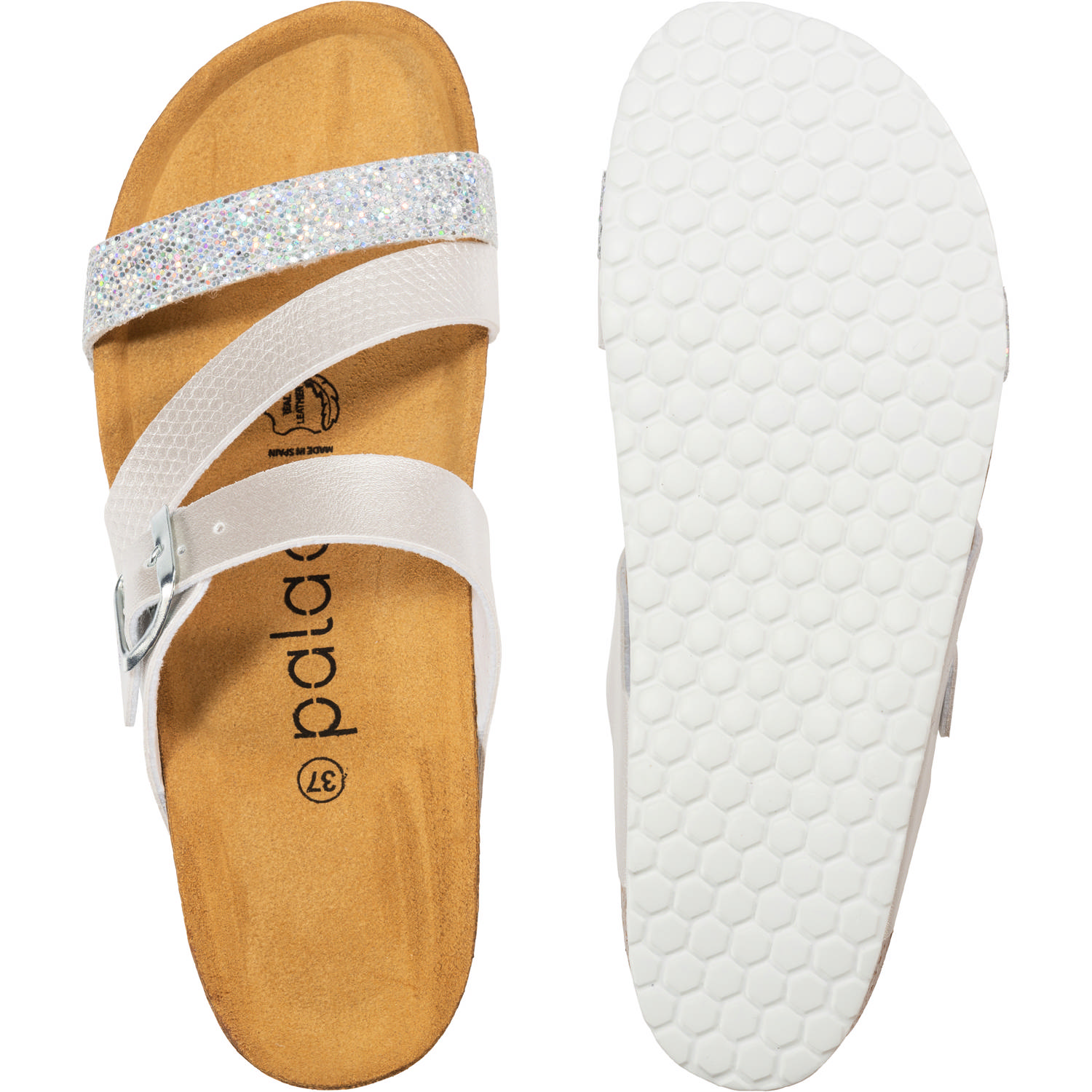 Palado Chios, Pantoletten, Damen, Metallic Silber