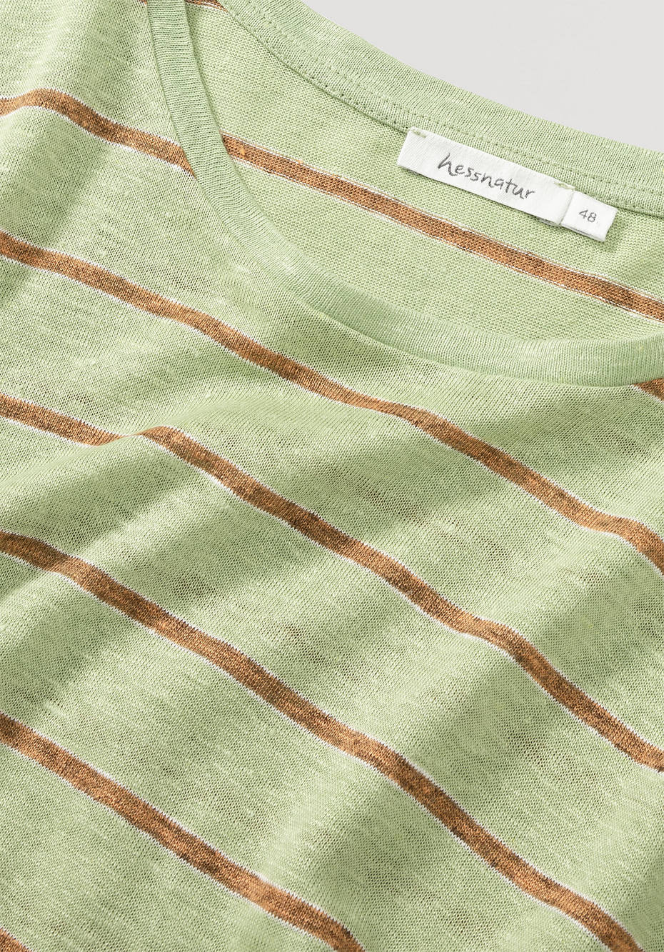 Streifen-Shirt aus reinem Leinen