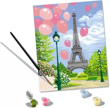 CreArt Frühling in Paris - Malen nach Zahlen für Erwachsene