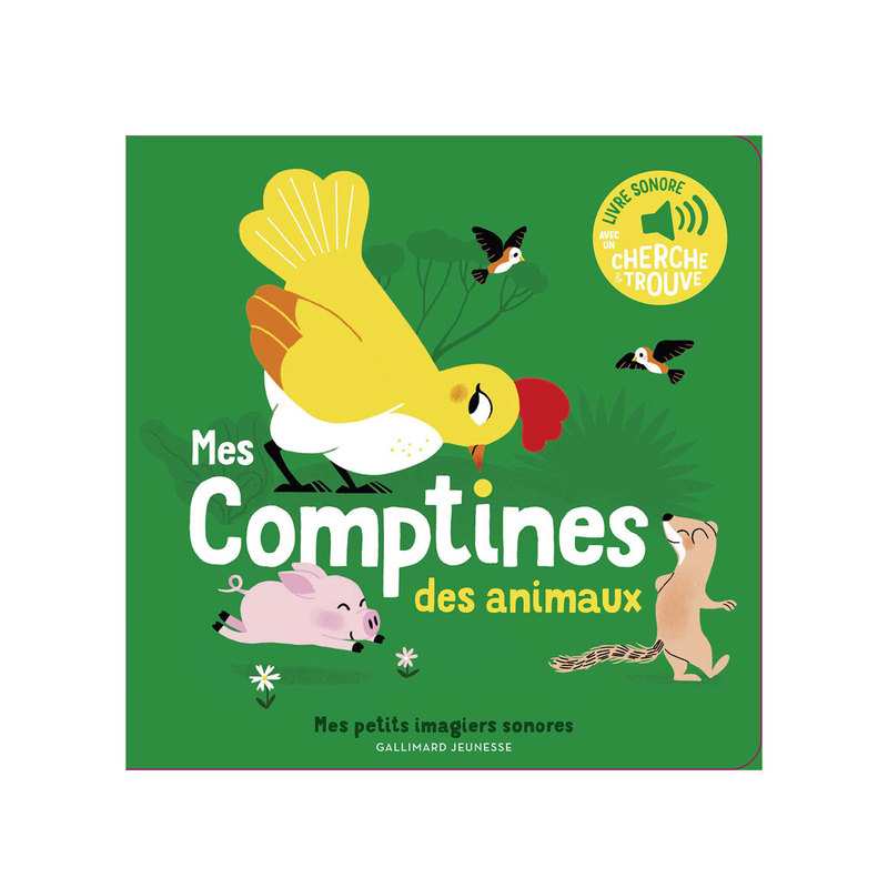 Livre sonore Mes comptines des animaux - Gallimard Jeunesse