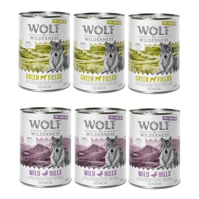 Sparpaket 12 x 400 g Wolf of Wilderness SENIOR 