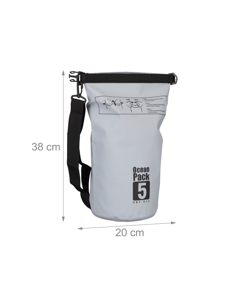 relaxdays Ocean Pack in Dunkelgrau - 5 l günstig kaufen onesize