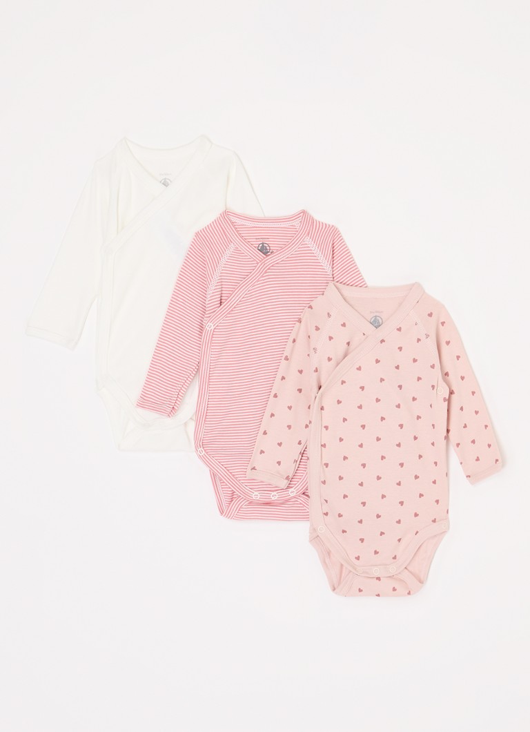 Petit Bateau Romper ar apdruku 3 iepakojumos