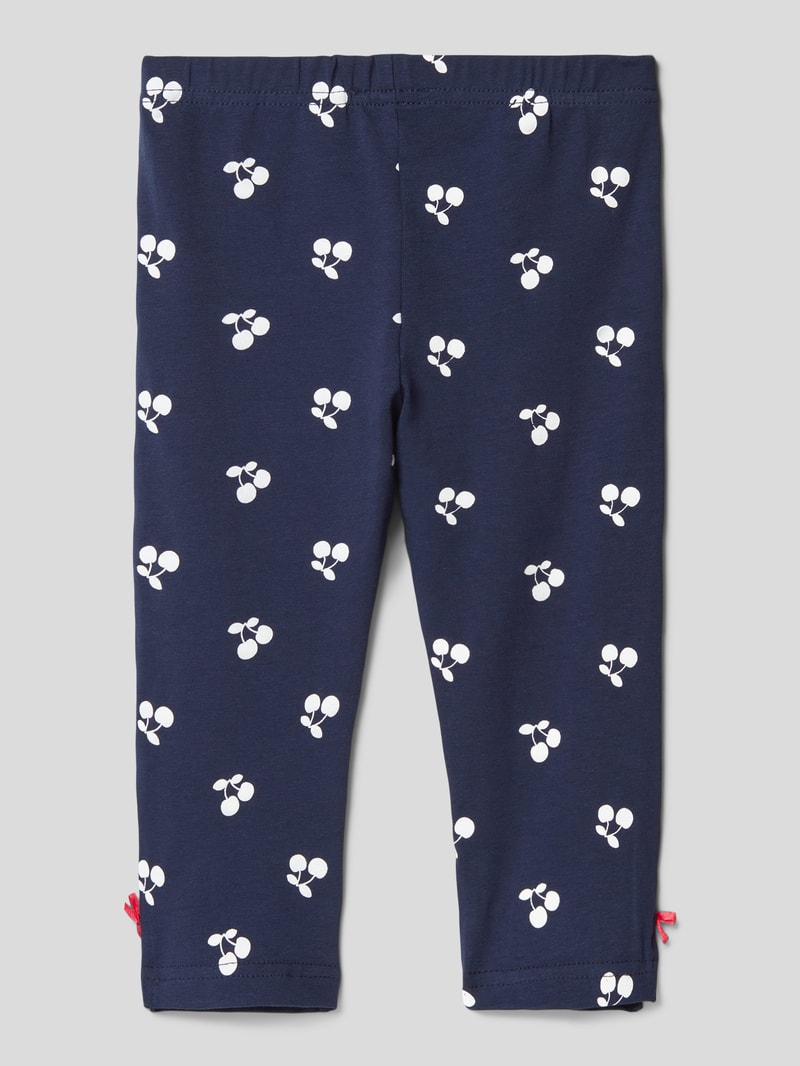 Leggings mit Allover-Muster in blau