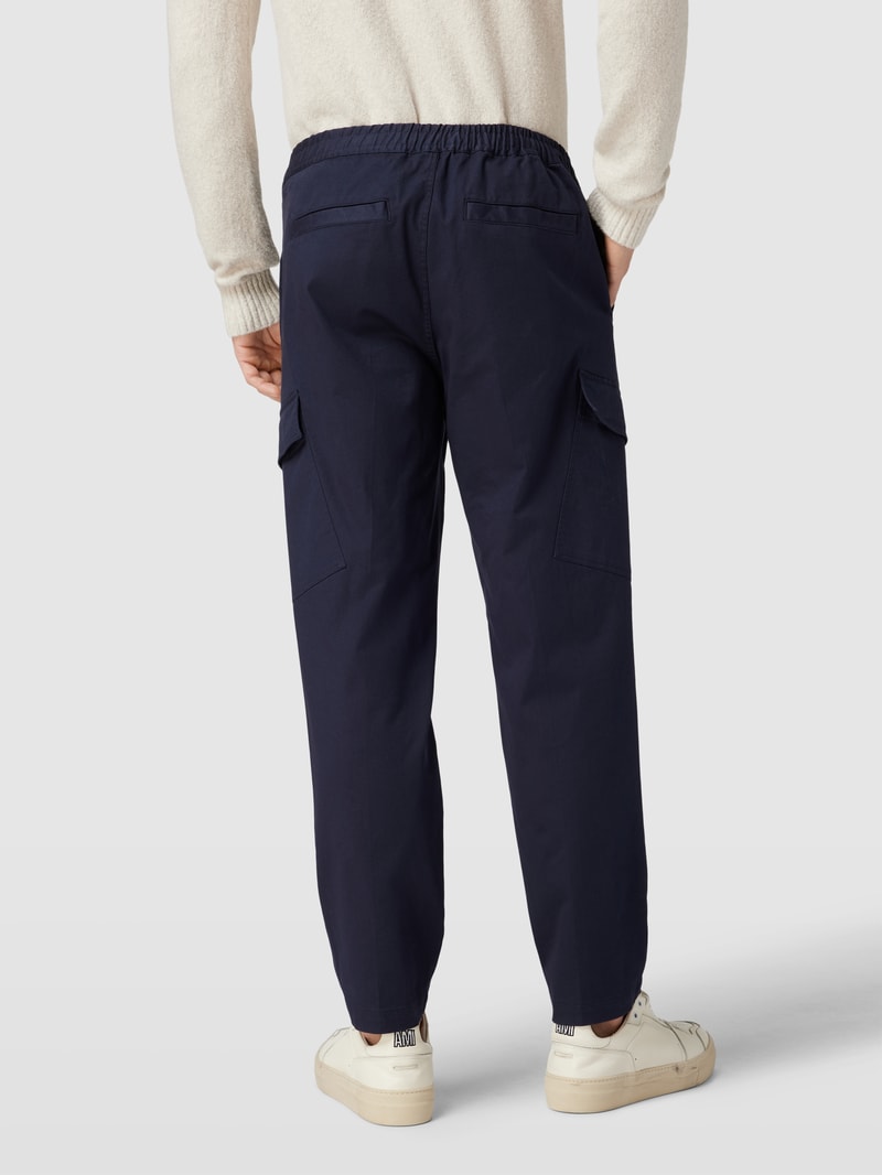 Stoffhose mit elastischem Bund Modell 'RAAMEO' in marineblau