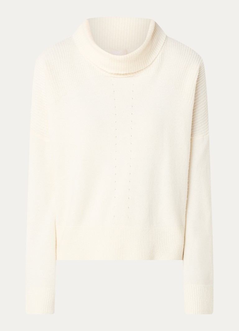 Liu Jo Oversized fine-knit wool turtleneck sweater