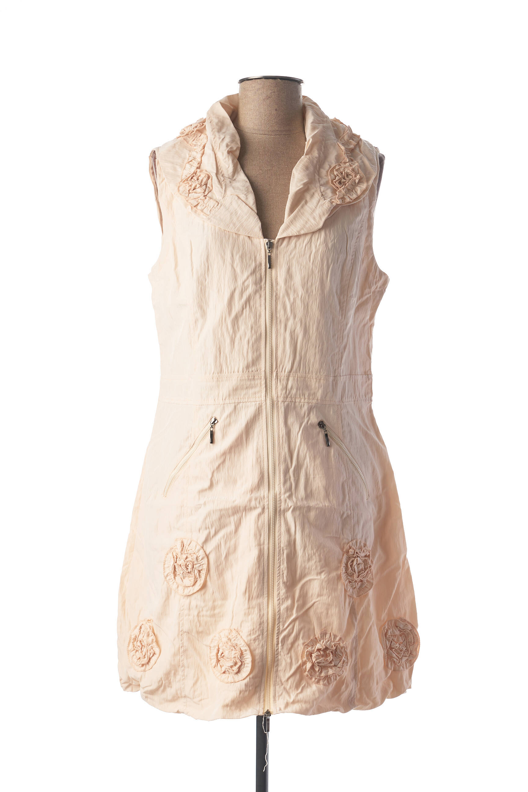 Glamz Tuniquesansmanche Femme couleur beige