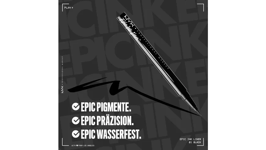 NYX PROFESSIONAL MAKEUP Epic Inc Liner 1 ml 1 - Black