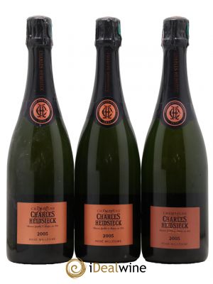 Millésimé Charles Heidsieck  2005 - Lot de 3 Bouteilles