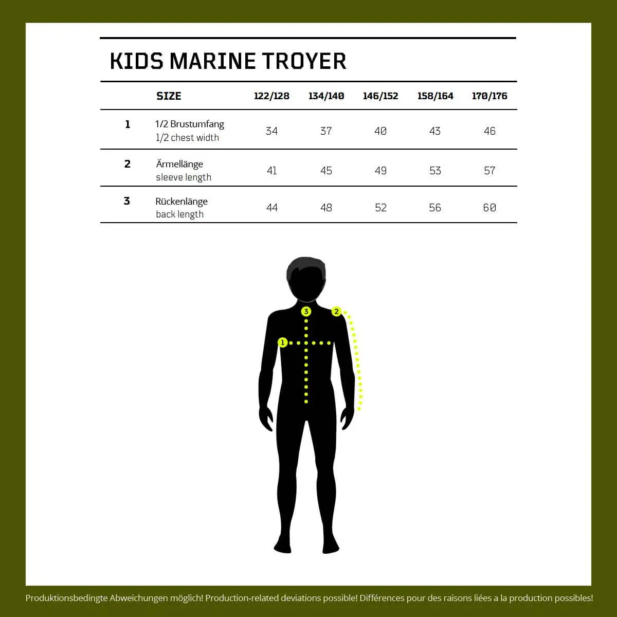 Kinder Marine Troyer navy