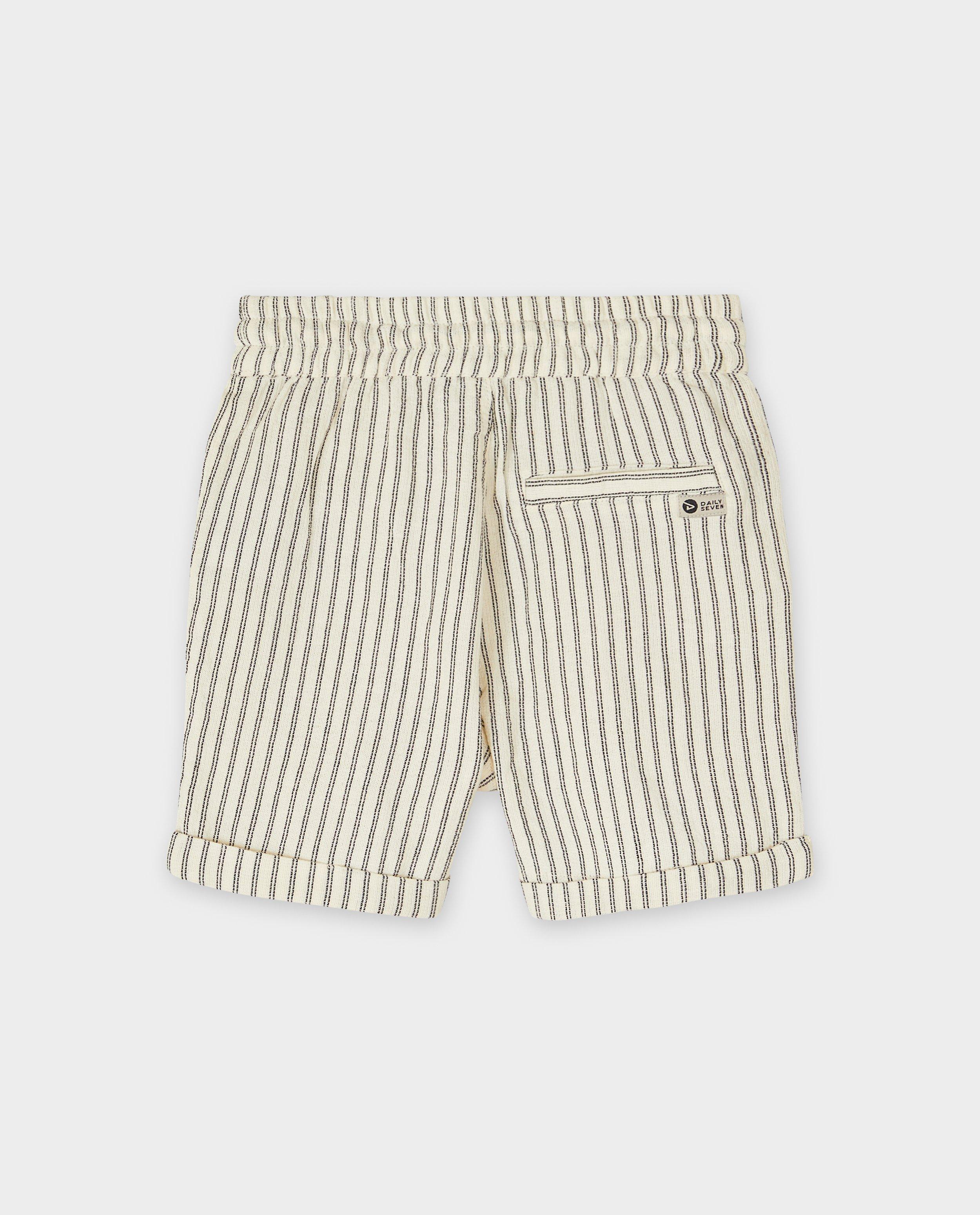 Pantaloni scurți cu dungi bej Daily 7