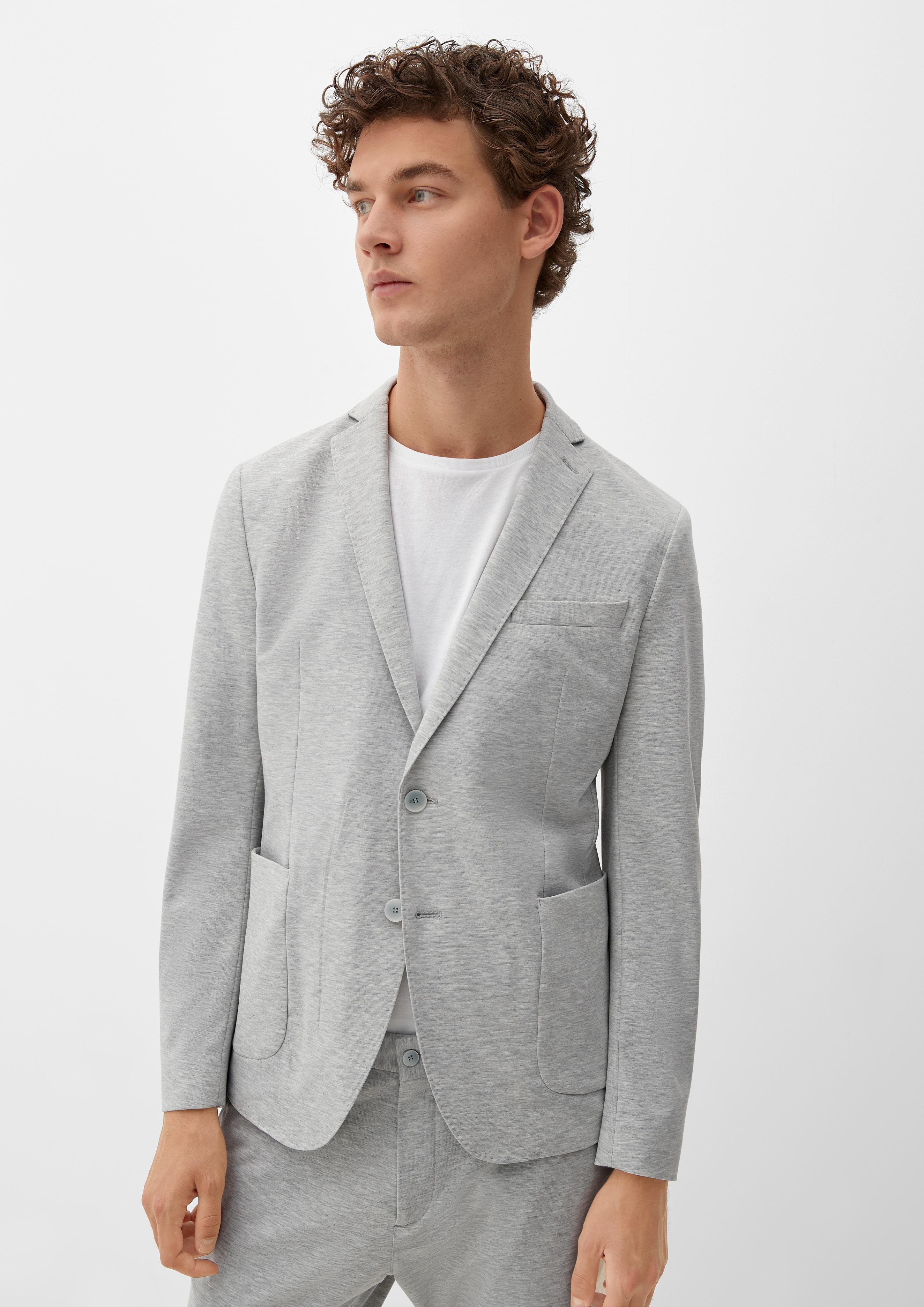 Slim: Joggsuit-Sakko aus Stretch-Jersey  2130159-91W2