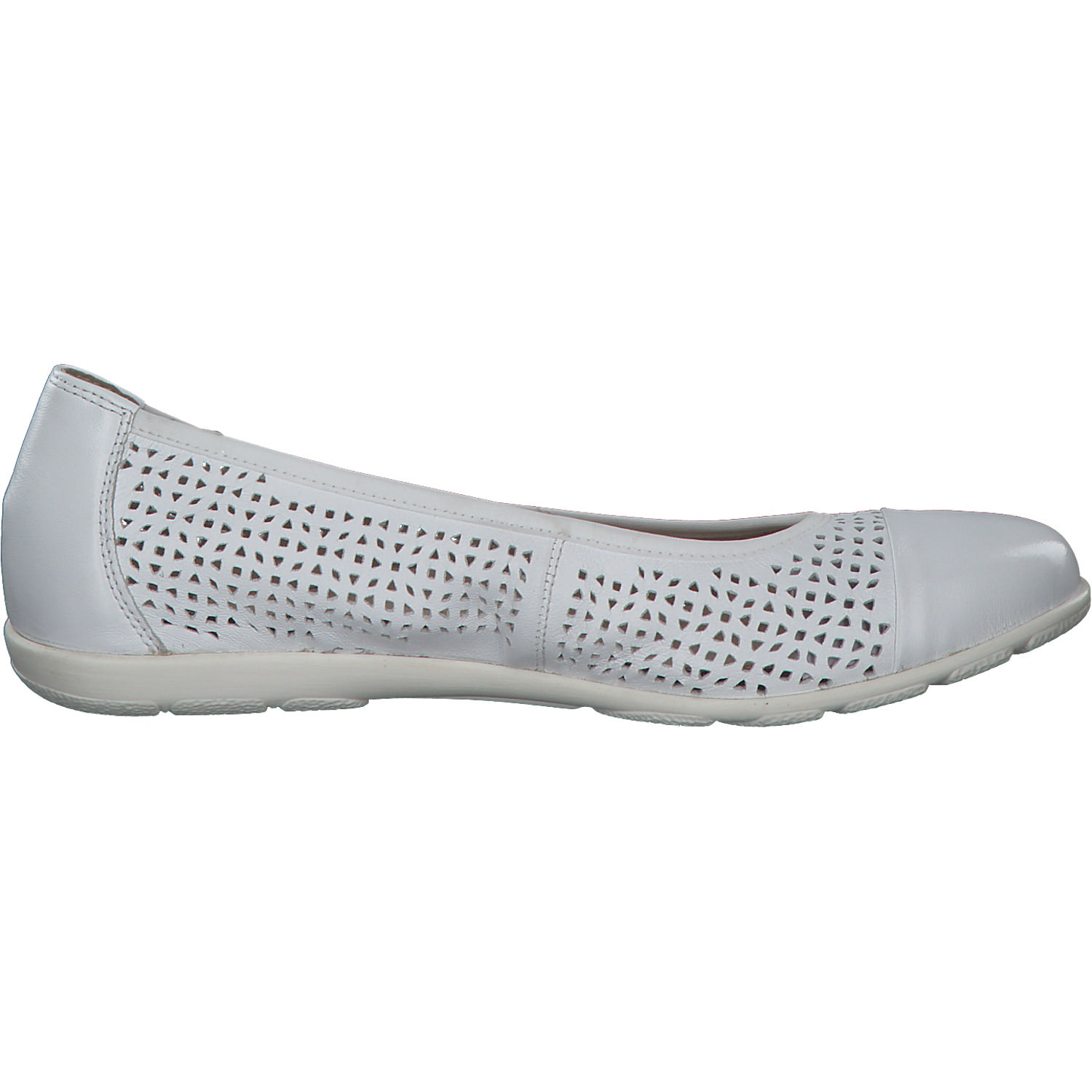 Caprice 22151, Ballerinas, Damen, WHITE NAPPA