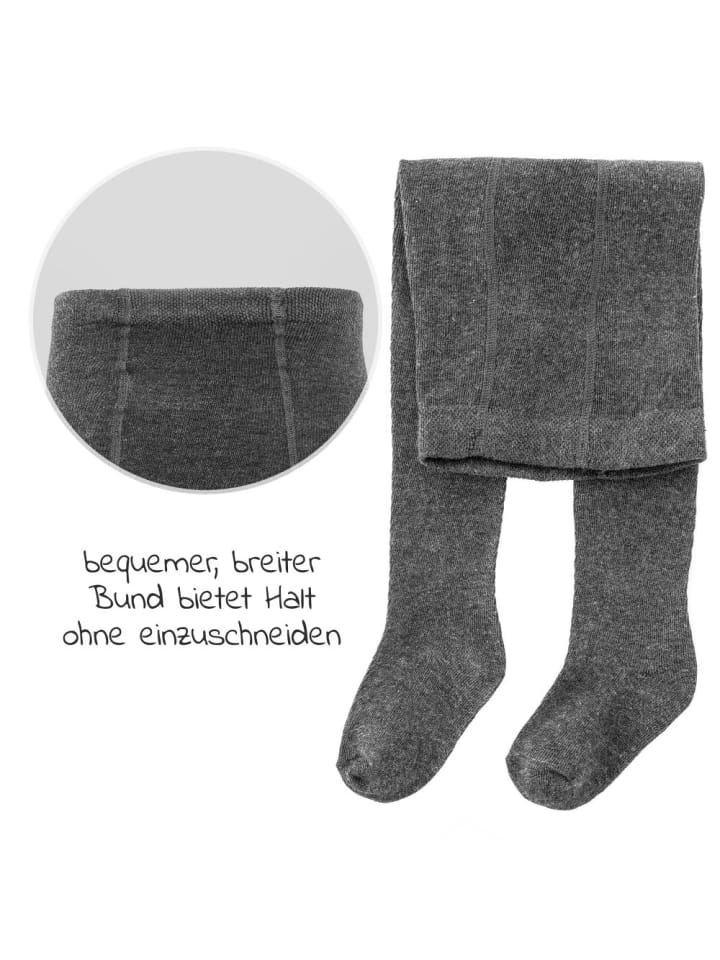 LaLoona Strumpfhose 2er Pack - Dunkelgrau - in grau günstig kaufen