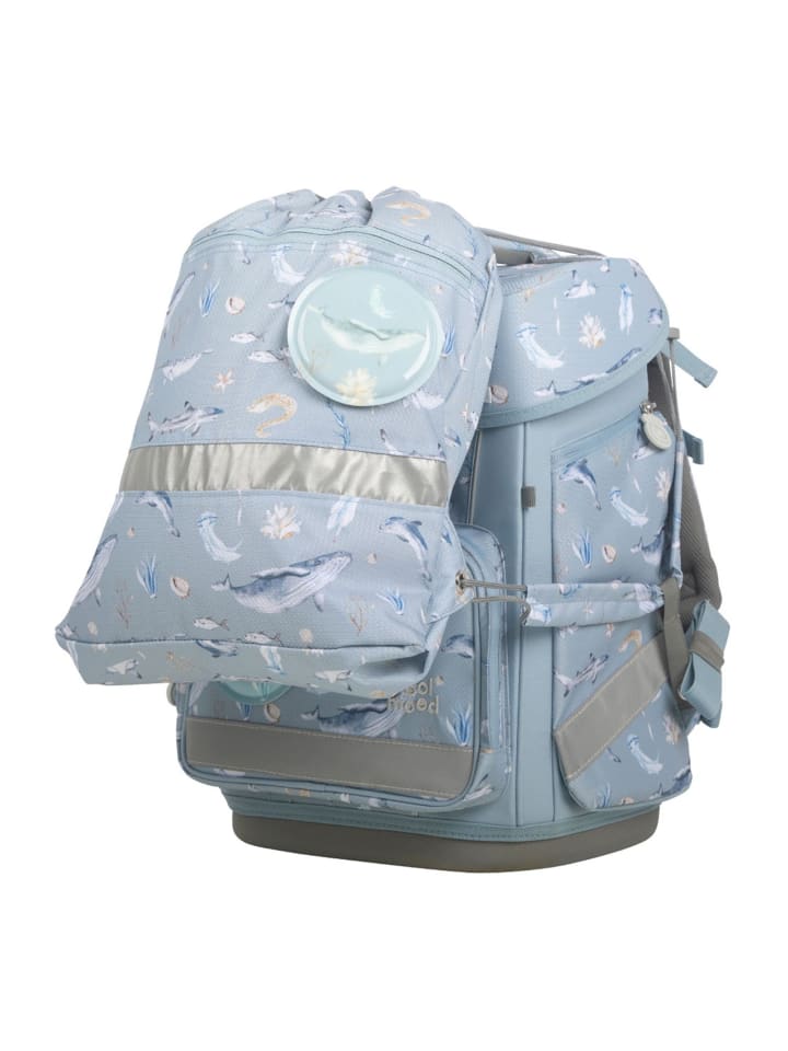 SCHOOL-MOOD Champion Maxx Schulranzen-Set in Aqua günstig kaufen onesize