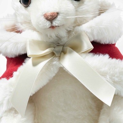 Weihnachtshase, 22 cm, weiß