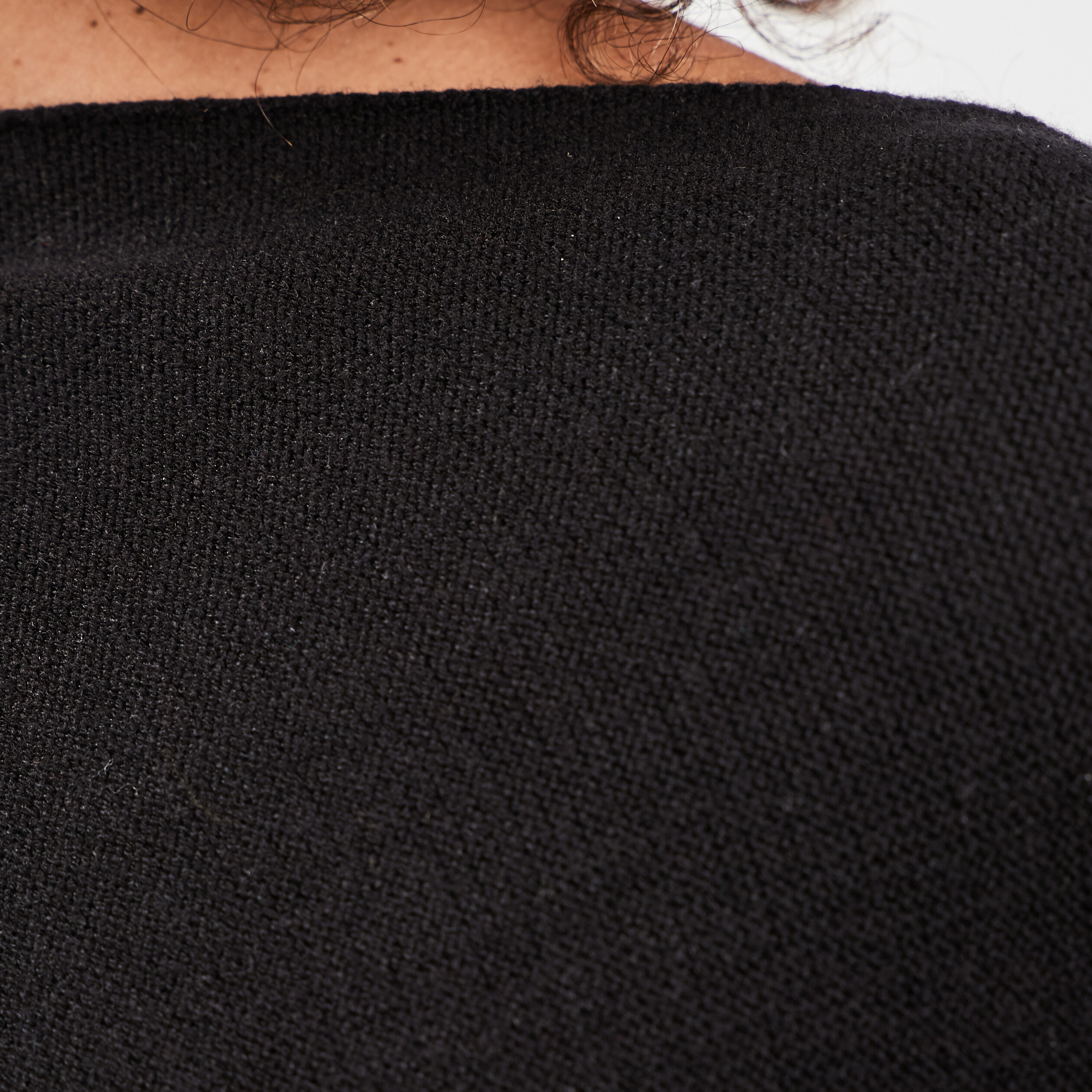Poncho asymétrique noir femme | La Halle