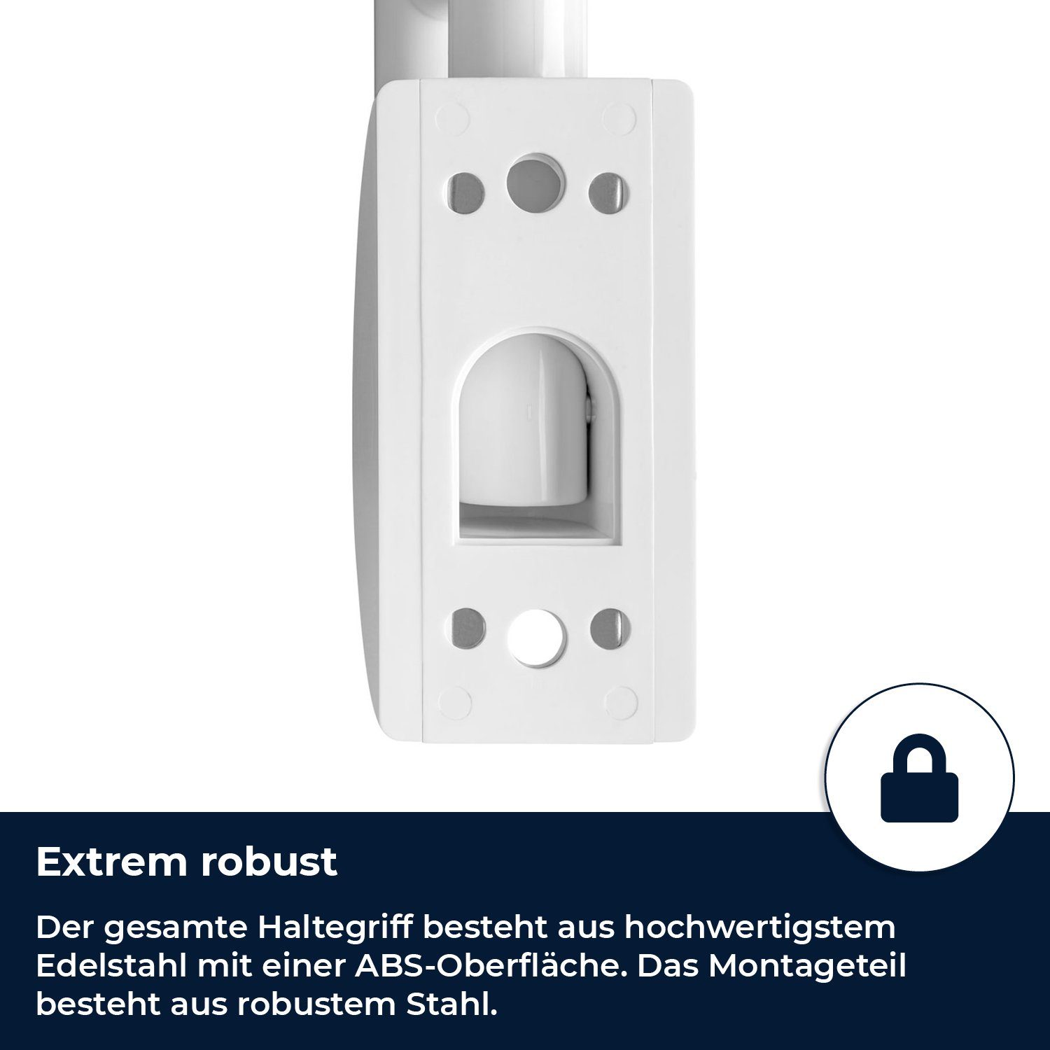 flexilife Haltegriff Klappbarer Toiletten Stützgriff zur Wandmontage belastbarer